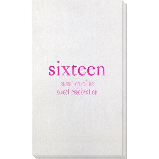 Big Number Sixteen Bamboo Luxe Guest Towels